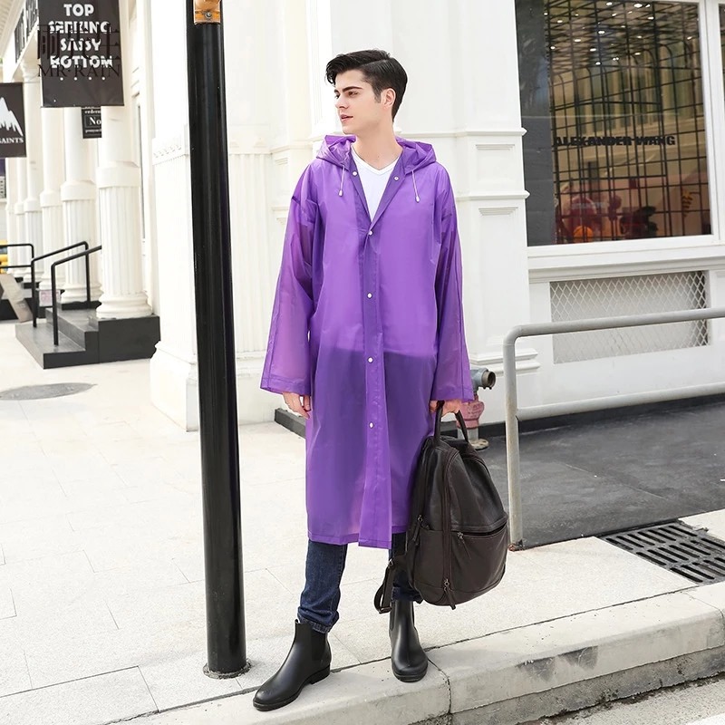 Jas Hujan Ponco Eva DEWASA - UNGU (Lightweight Raincoat) Jas Hujan Ponco Eva DEWASA - UNGU (Lightweight Raincoat)