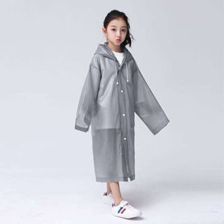 Jas Hujan Ponco Eva ANAK - GREY (Lightweight Raincoat)