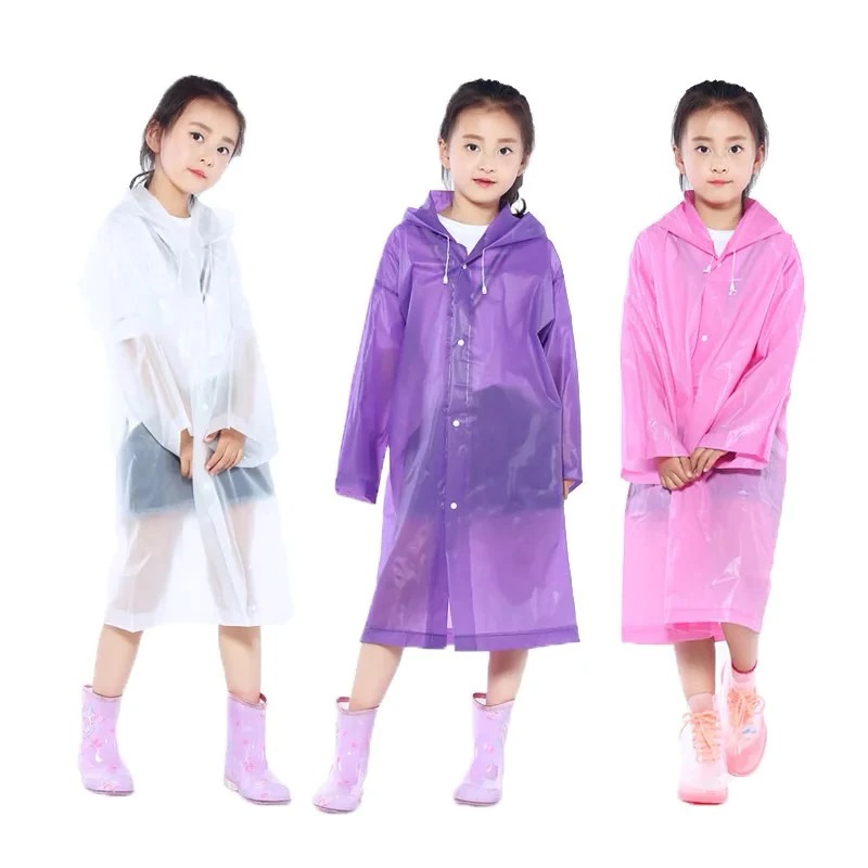 Jas Hujan Ponco Eva ANAK - GREY (Lightweight Raincoat)