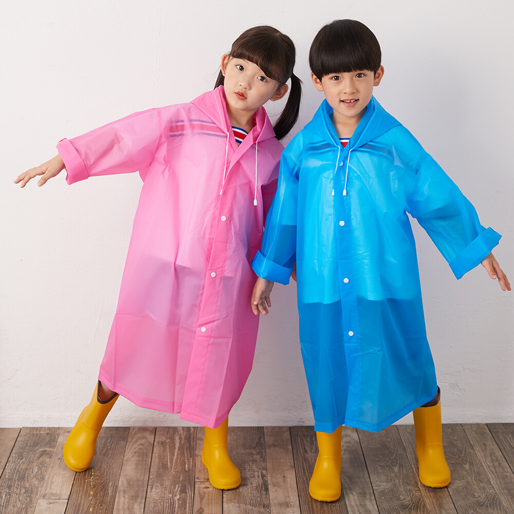 Jas Hujan Ponco Eva ANAK - GREY (Lightweight Raincoat)