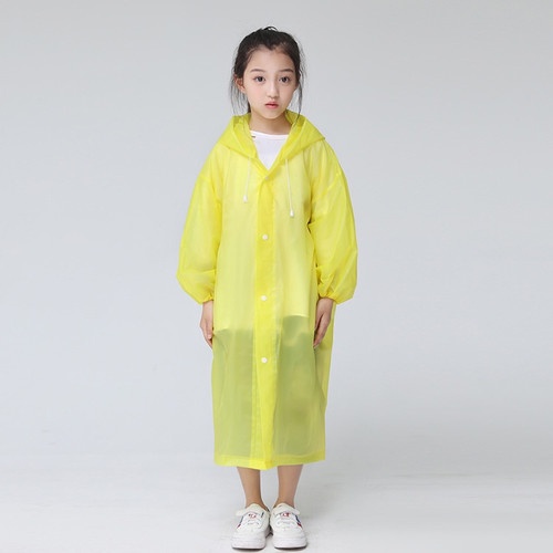 Jas Hujan Ponco Eva ANAK - KUNING (Lightweight Raincoat)