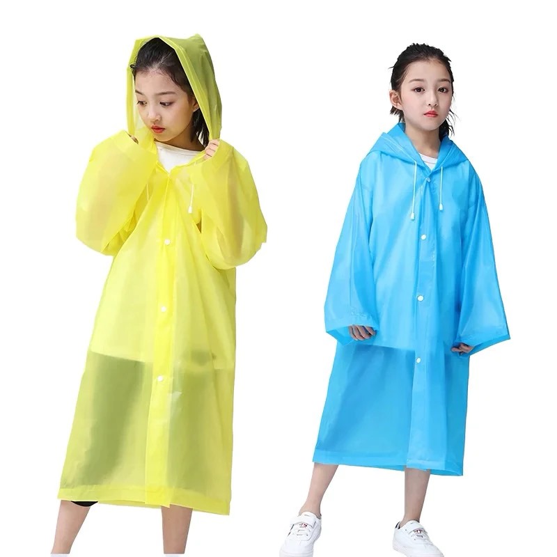 Jas Hujan Ponco Eva ANAK - KUNING (Lightweight Raincoat)