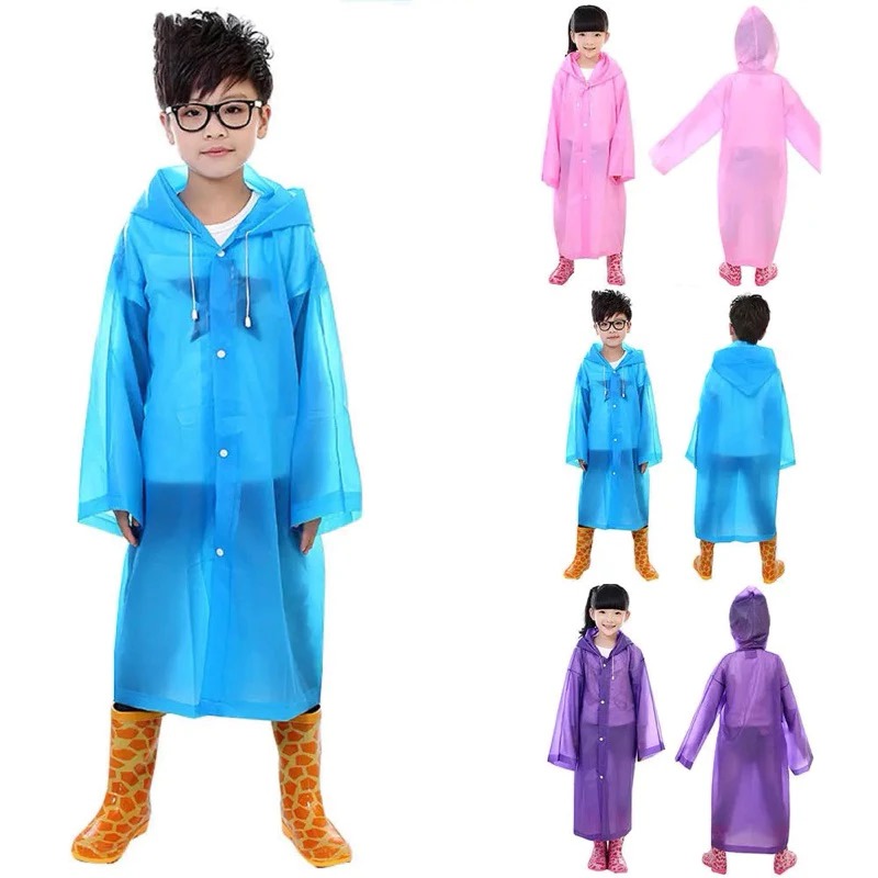 Jas Hujan Ponco Eva ANAK - KUNING (Lightweight Raincoat)