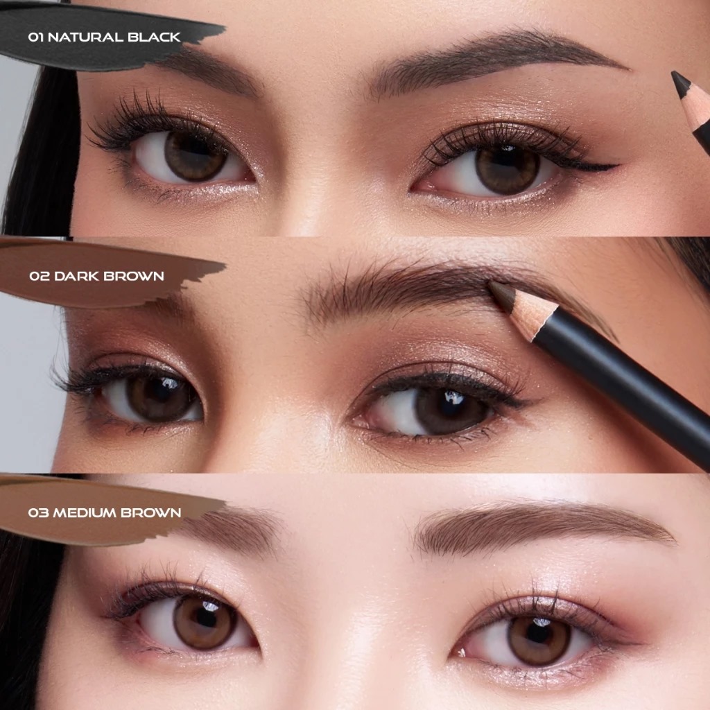 (PAKET ISI 12) Implora Urban Eyebrow Pencil 2.5gr - 03 Medium Brown (Pensil Alis)