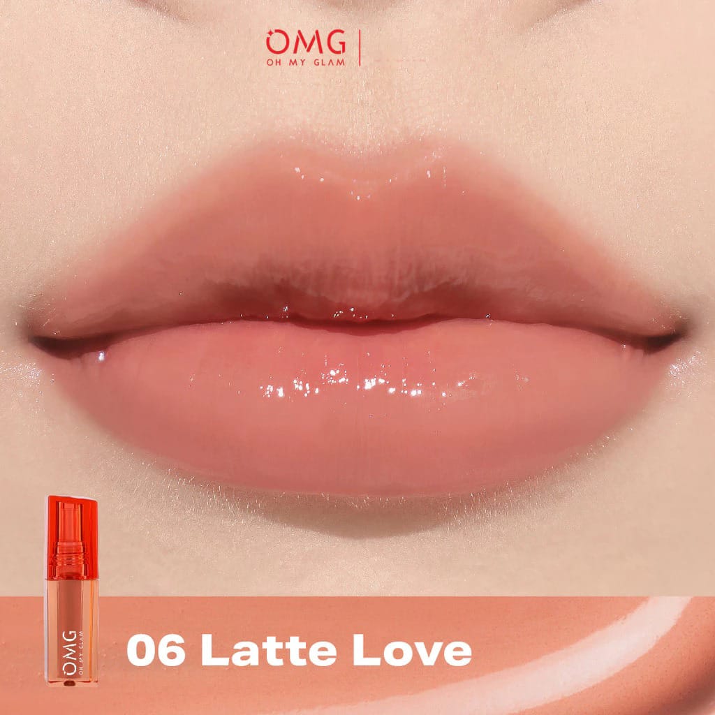 Oh My Glam Glassy Lip Tint - 06 Latte Love 2gr (OMG) Oh My Glam Glassy Lip Tint - 06 Latte Love 2gr (OMG)