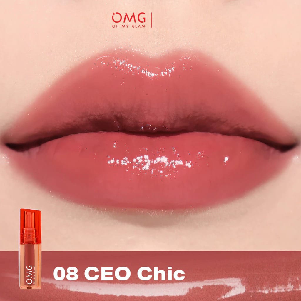 Oh My Glam Glassy Lip Tint - 08 Ceo Chic 2gr (OMG)