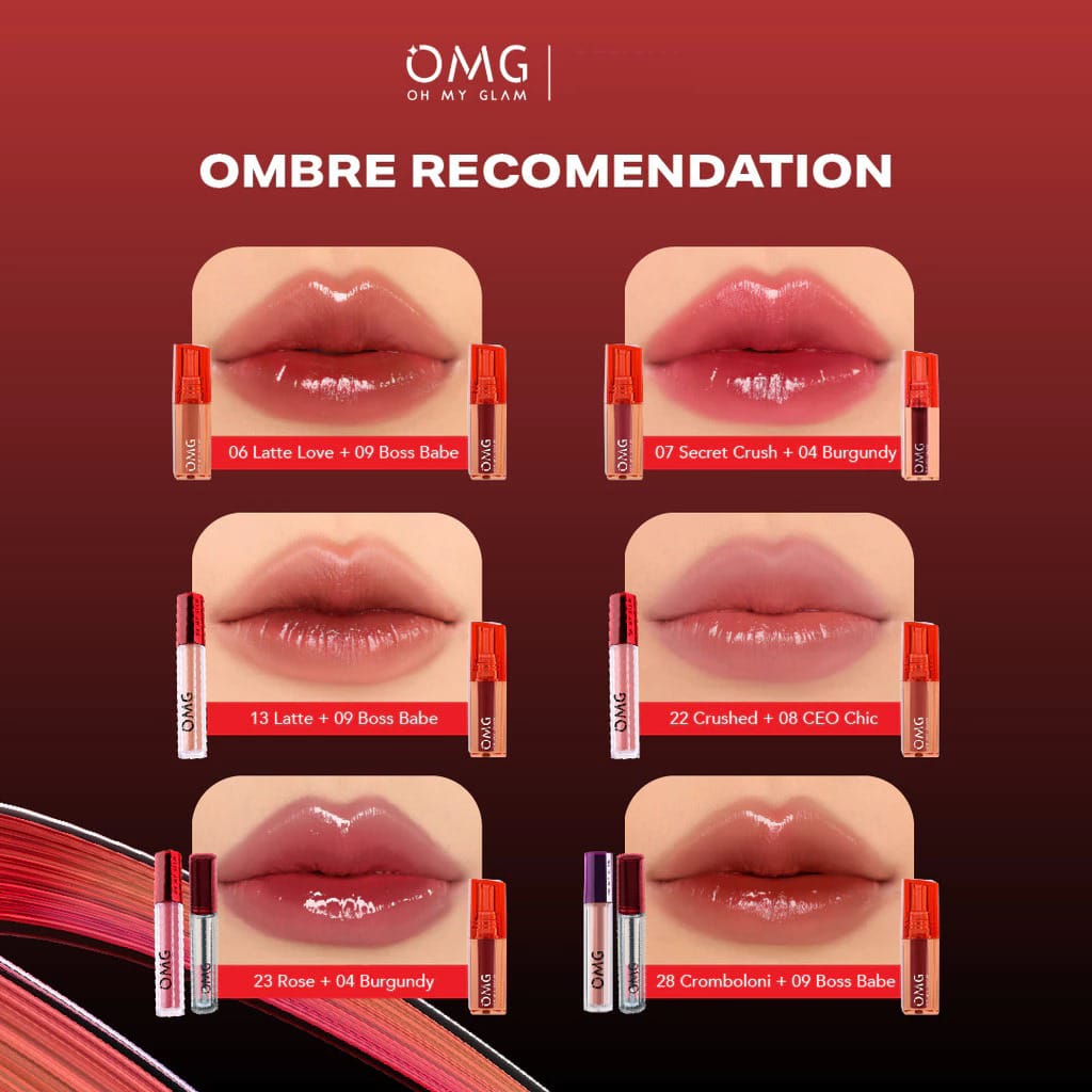 Oh My Glam Glassy Lip Tint - 08 Ceo Chic 2gr (OMG)