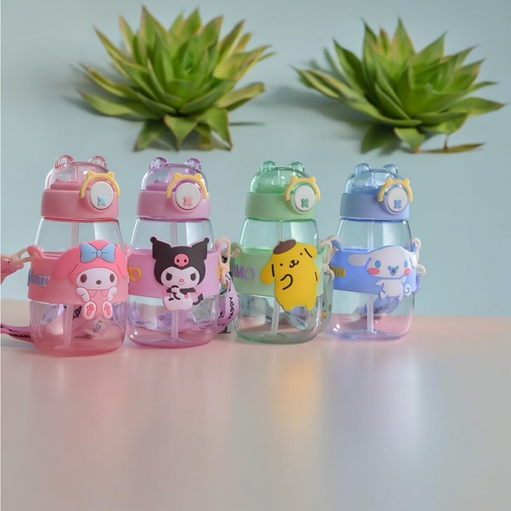 Botol Minum Anak Karakter Sanrio Series - BIRU (Free Tali Strap + Stiker)