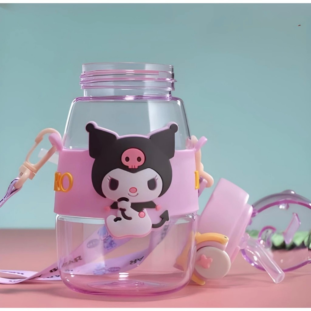 Botol Minum Anak Karakter Sanrio Series - BIRU (Free Tali Strap + Stiker)