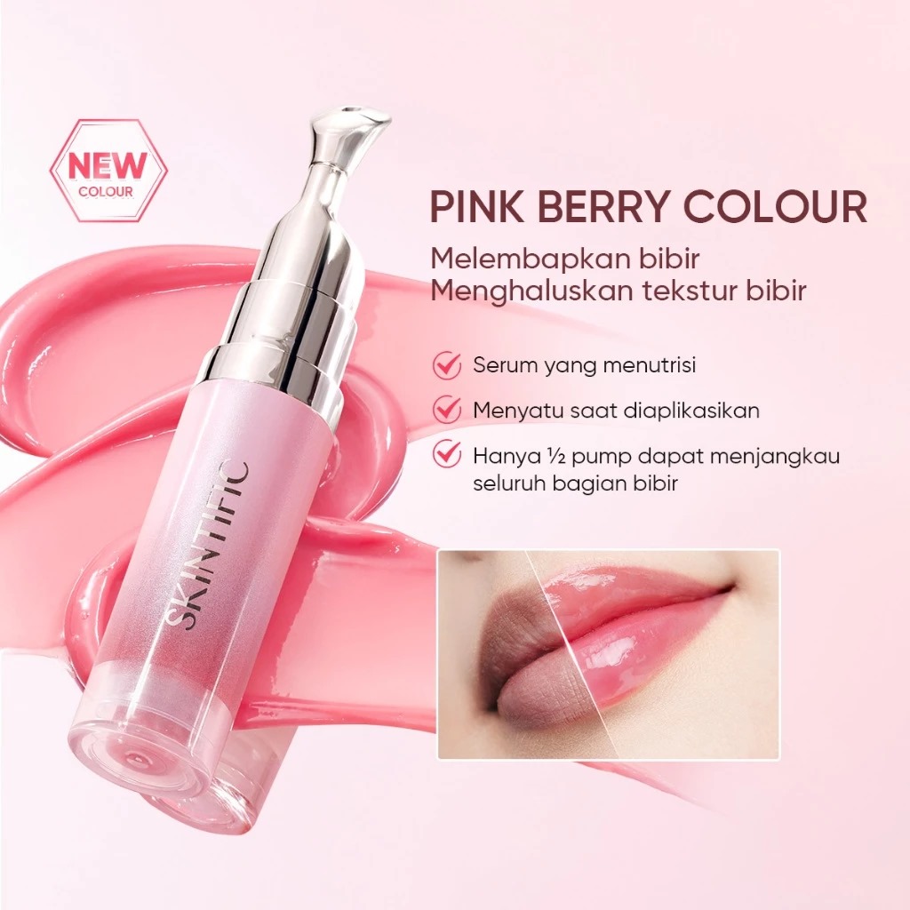 Skintific Brightening Lip Serum 6.5ml - Pink Berry