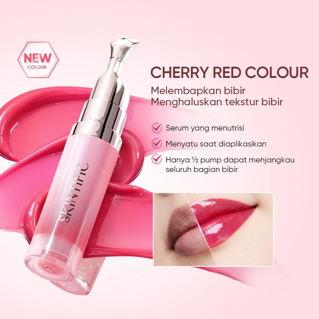 Skintific Brightening Lip Serum 6.5ml - Cherry Red