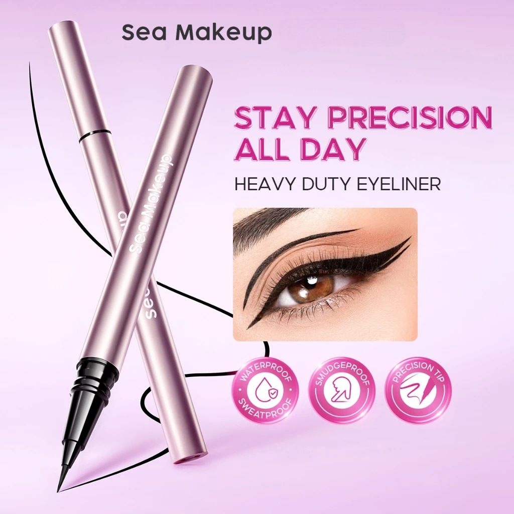 Sea Makeup Heavy Duty Liquid Liner 0.5ml - Jet Black