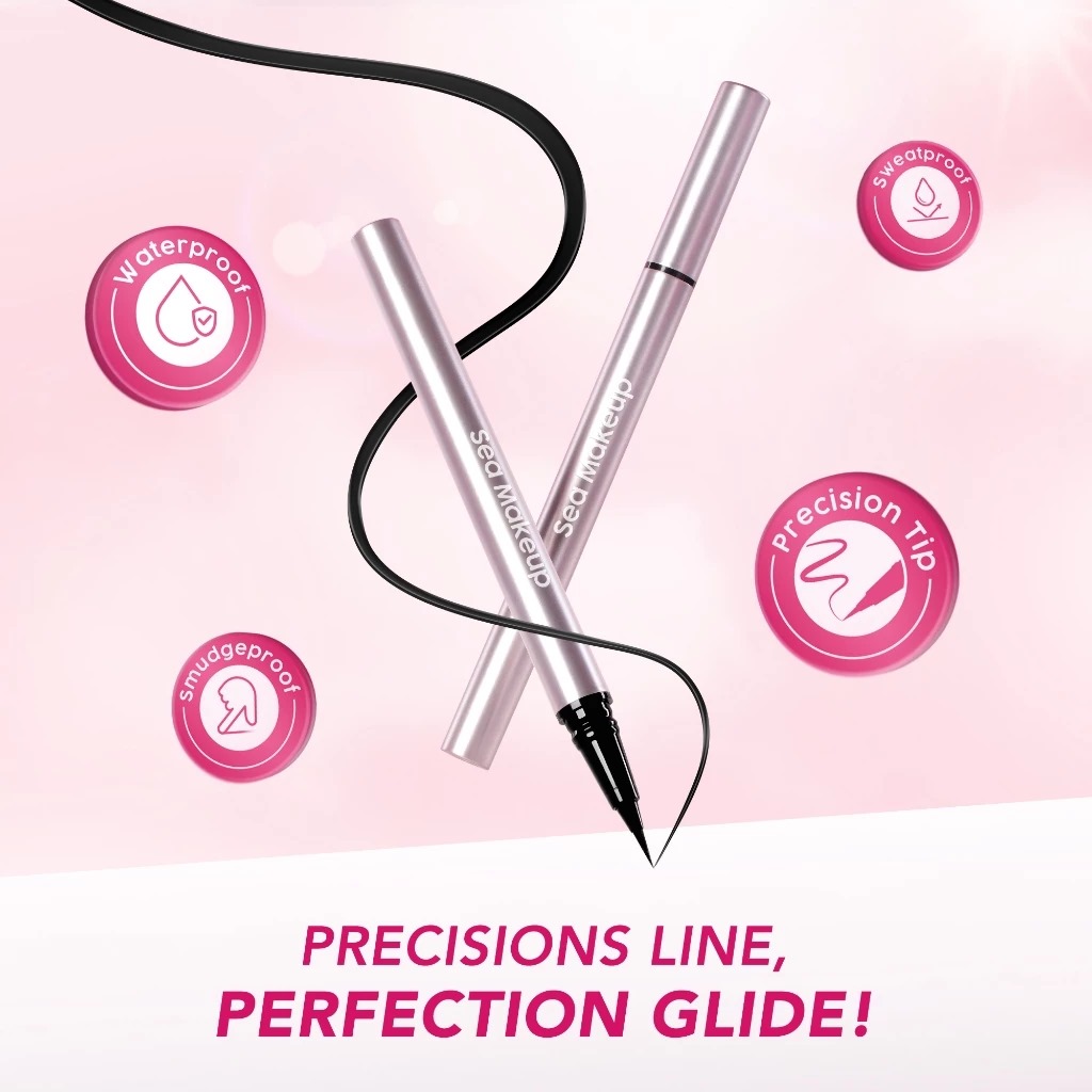 Sea Makeup Heavy Duty Liquid Liner 0.5ml - Jet Black