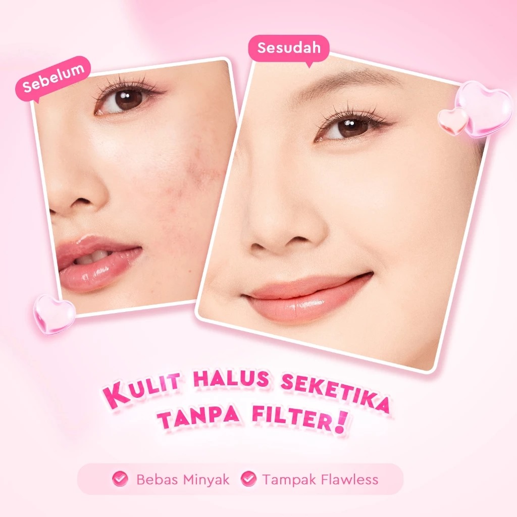 Glad 2 Glow Perfect Blur & Cover Loose Powder 8gr - 00 Milkshake