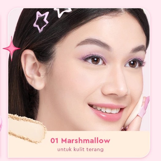 Glad 2 Glow Perfect Blur & Cover Loose Powder 8gr - 01 Marshmallow