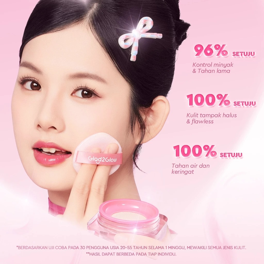 Glad 2 Glow Perfect Blur & Cover Loose Powder 8gr - 01 Marshmallow