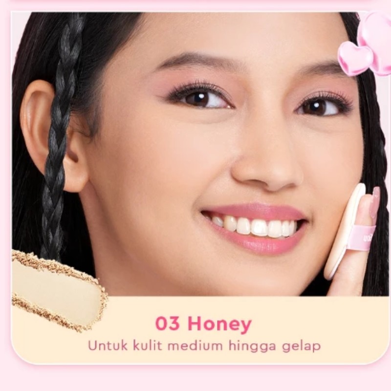Glad 2 Glow Perfect Blur & Cover Loose Powder 8gr - 03 Honey