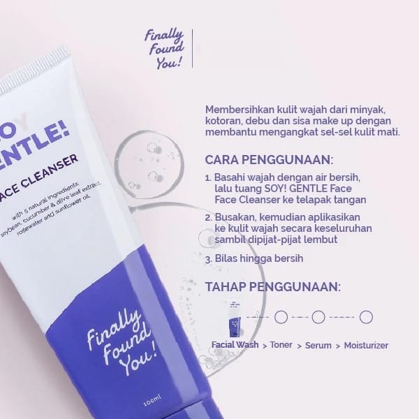 Finally Found You! Soy Gentle Face Cleanser 100ml