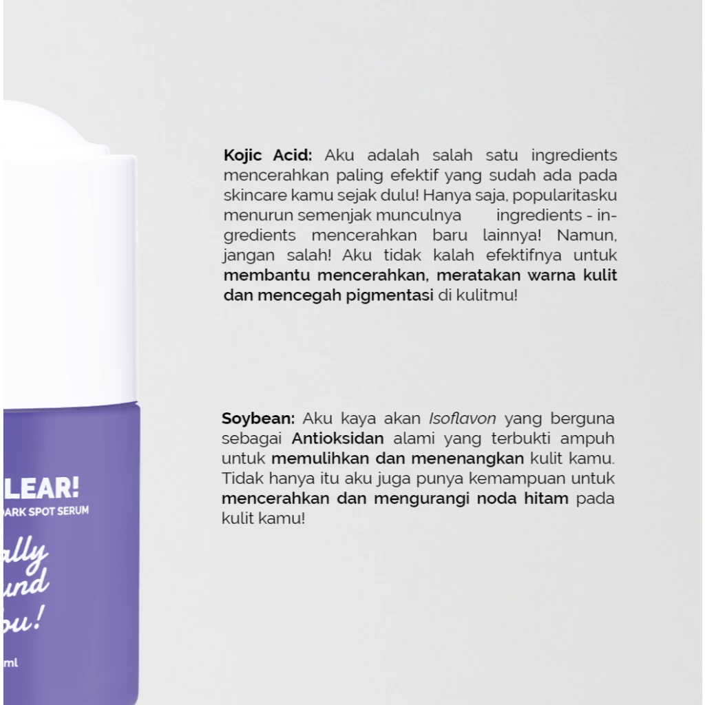 Finally Found You! Soy Clear Brightening & Dark Spot Serum 20ml