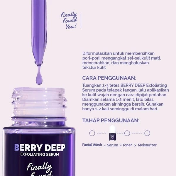 Finally Found You! Berry Deep Exfoliating Serum 20ml Finally Found You! Berry Deep Exfoliating Serum 20ml