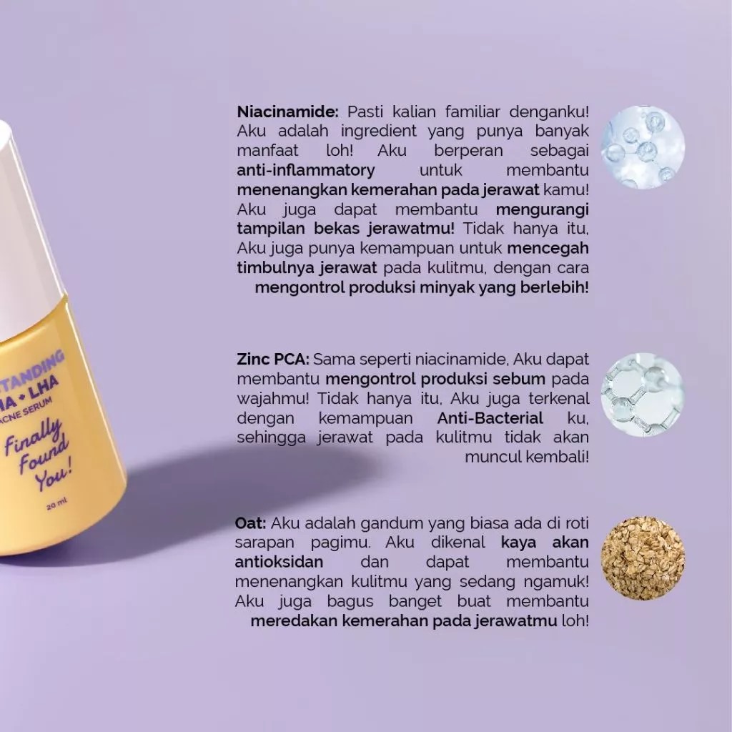 Finally Found You! Oatstanding BHA + LHA Acne Serum 20ml