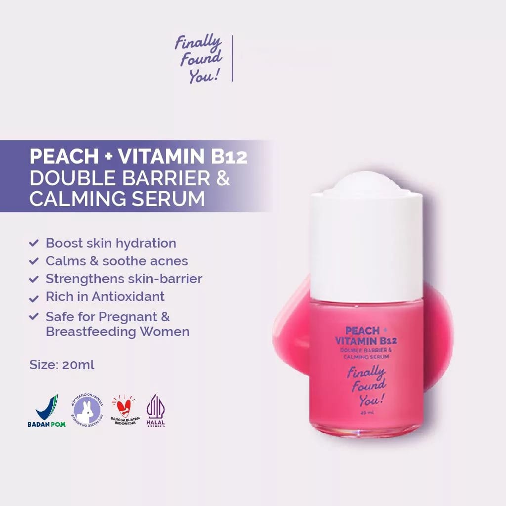 Finally Found You! Peach + Vitamin B12 Double Barrier & Calming Serum 20ml