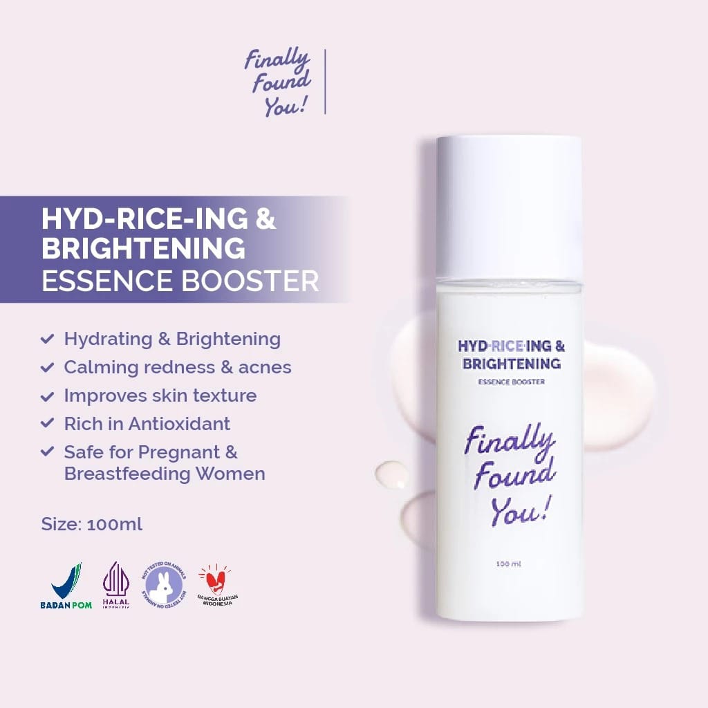 Finally Found You! Hyd-Rice-Ing & Brightening Essence Booster 100ml Finally Found You! Hyd-Rice-Ing & Brightening Essence Booster 100ml