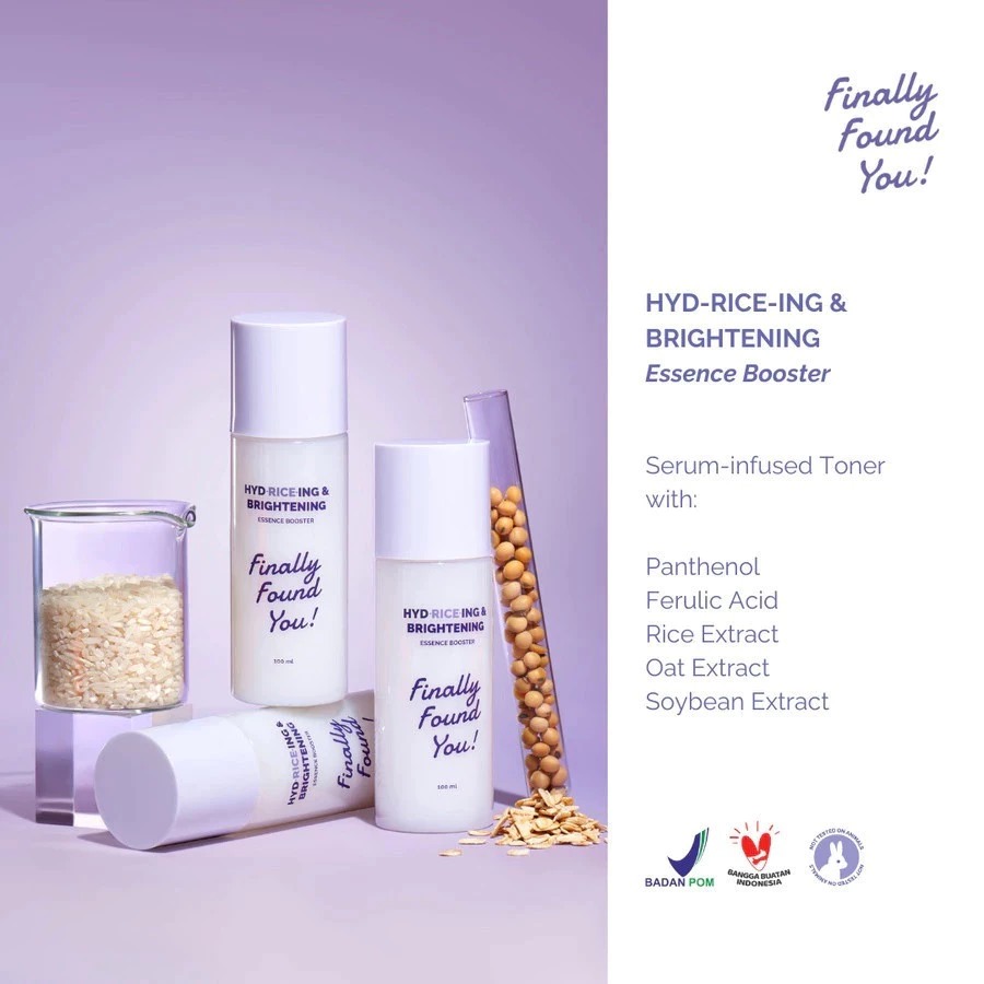 Finally Found You! Hyd-Rice-Ing & Brightening Essence Booster 100ml Finally Found You! Hyd-Rice-Ing & Brightening Essence Booster 100ml