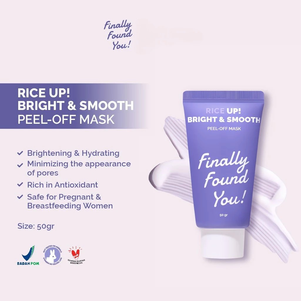 Finally Found You! Rice Up! Bright & Smooth Peel-Off Mask 50gr Finally Found You! Rice Up! Bright & Smooth Peel-Off Mask 50gr