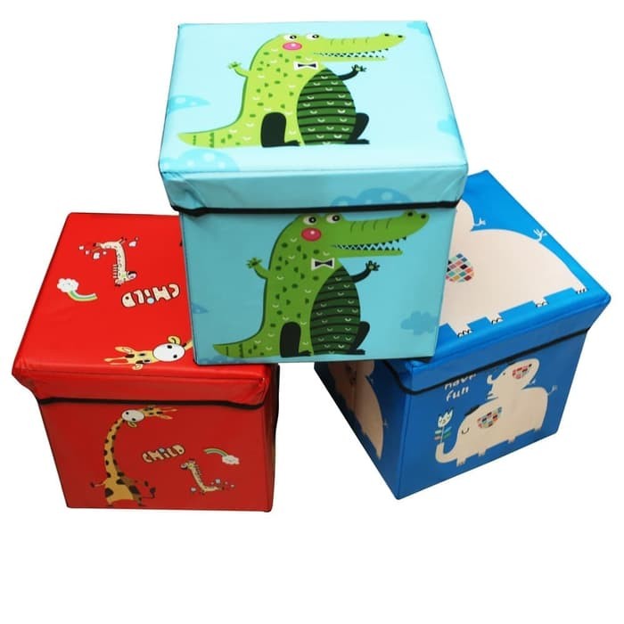 Animal Storage Box - JERAPAH (Kotak Penyimpanan Anak + Kursi)