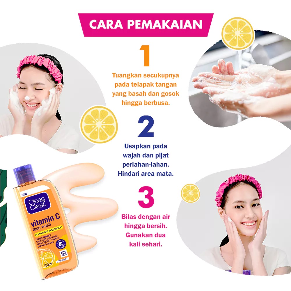 Clean & Clear Vitamin C Face Wash 100ml