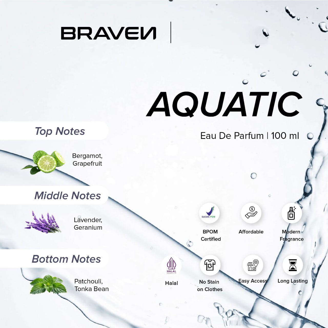 Braven Elite Eau De Parfum 100ml - Aquatic Braven Elite Eau De Parfum 100ml - Aquatic