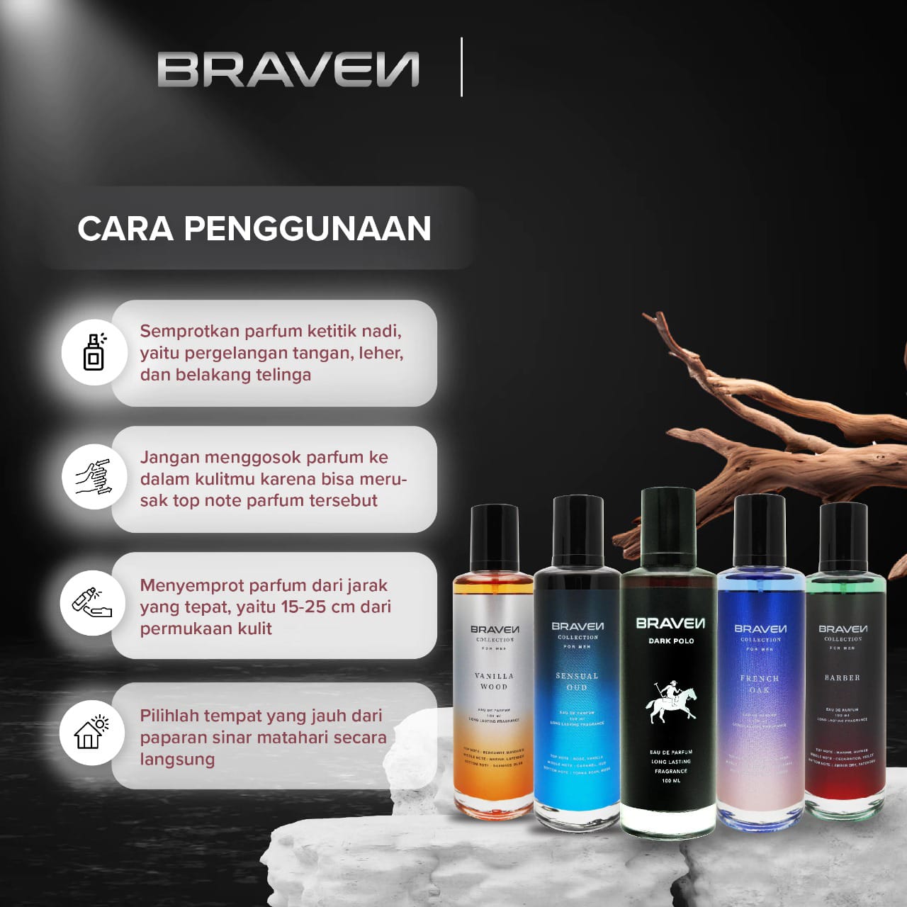 Braven Collection Eau De Parfum 100ml - Dark Polo