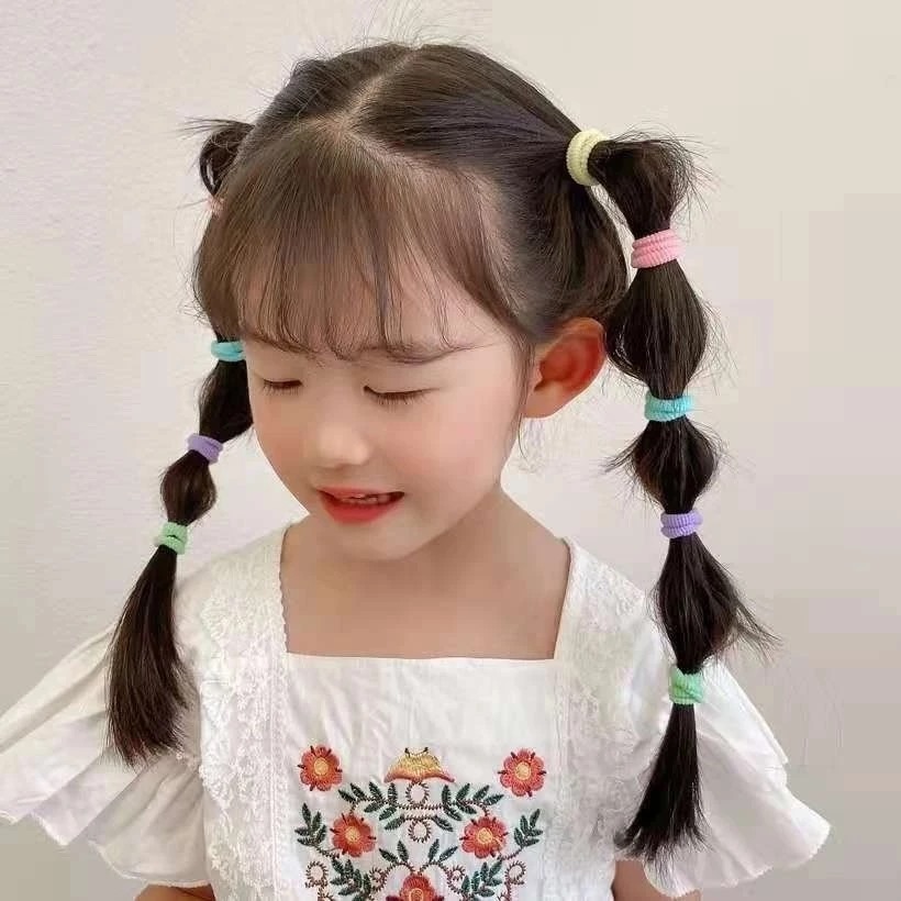 Ikat Rambut Kain Warna Fashion Jewelry + Pouch (Kuncir / Karet Rambut)