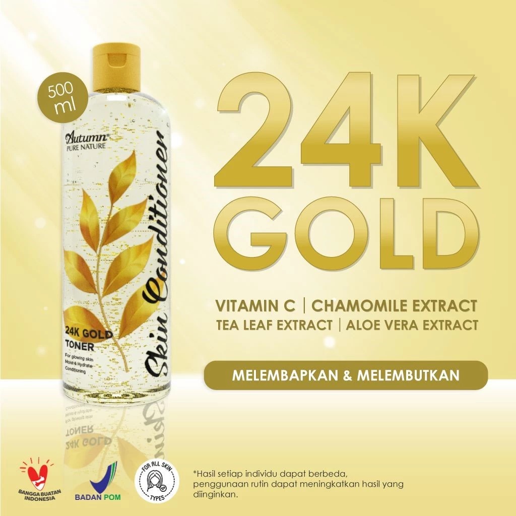 Autumn Toner Skin Conditioner 24k Gold 500ml