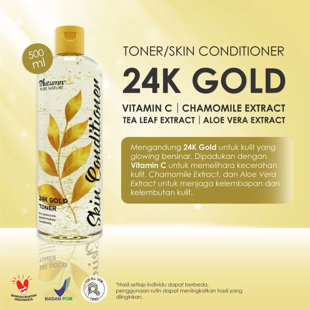 Autumn Toner Skin Conditioner 24k Gold 500ml