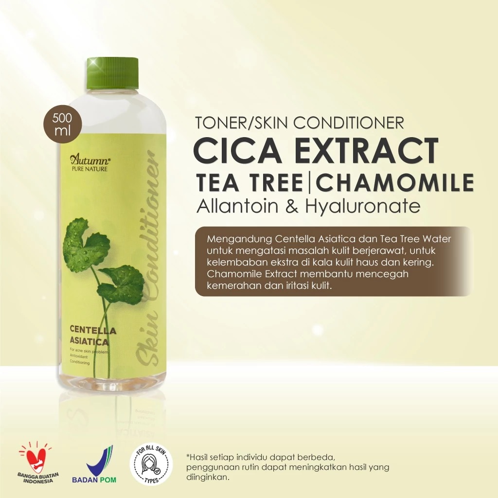 Autumn Toner Skin Conditioner With Centella Asiatica Extract 500ml