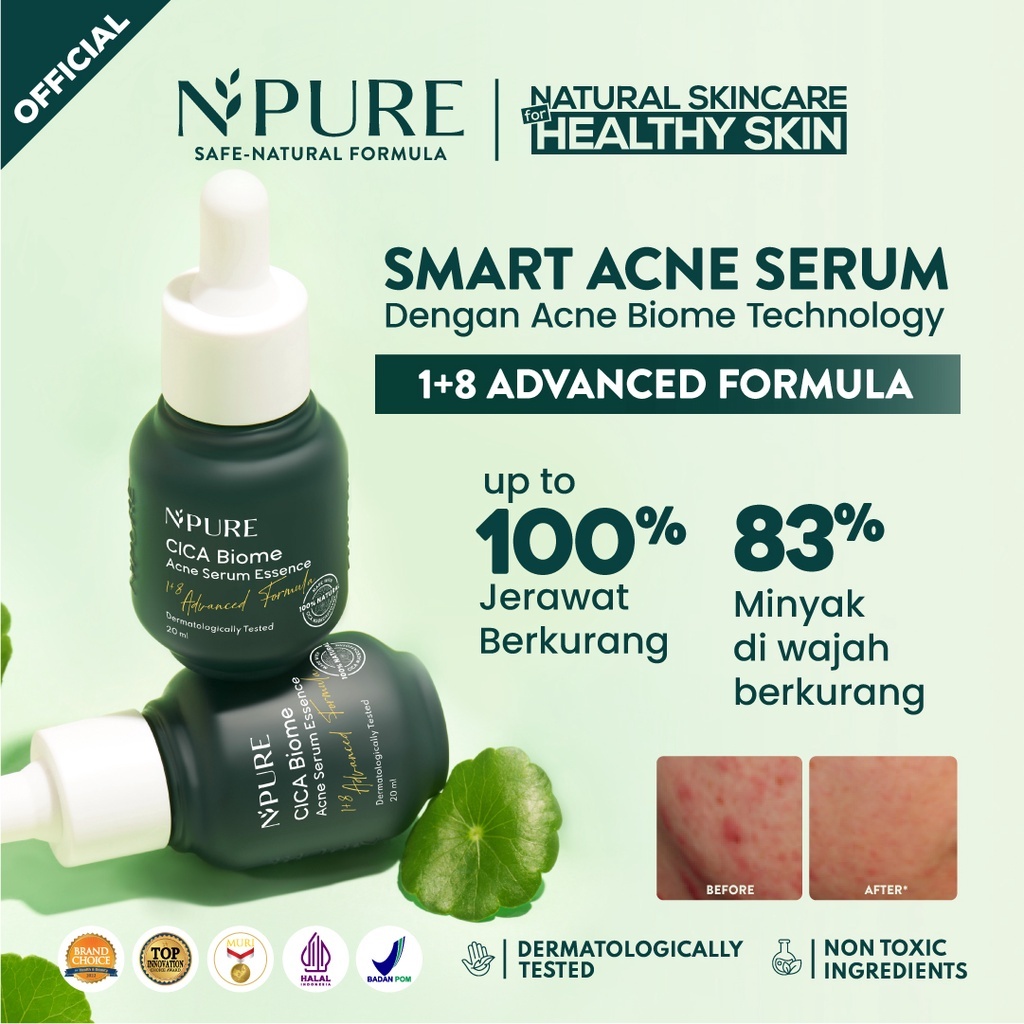 Npure Acne Care Bundling - Centella Acne Toner, Acne Biome Serum, Acne Clear Moisturizer (Buy 2 Free 1)