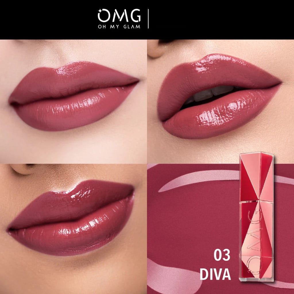 Oh My Glam Colorlast Lip Vinyl 2.5gr - 03 Diva (OMG)
