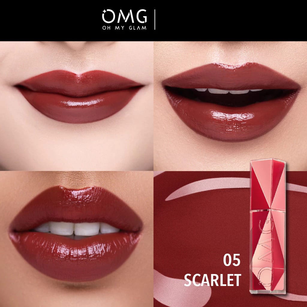 Oh My Glam Colorlast Lip Vinyl 2.5gr - 05 Scarlet (OMG)