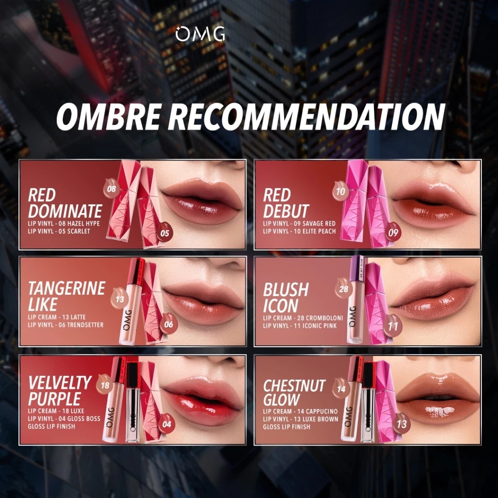 Oh My Glam Colorlast Lip Vinyl 2.5gr - 05 Scarlet (OMG)