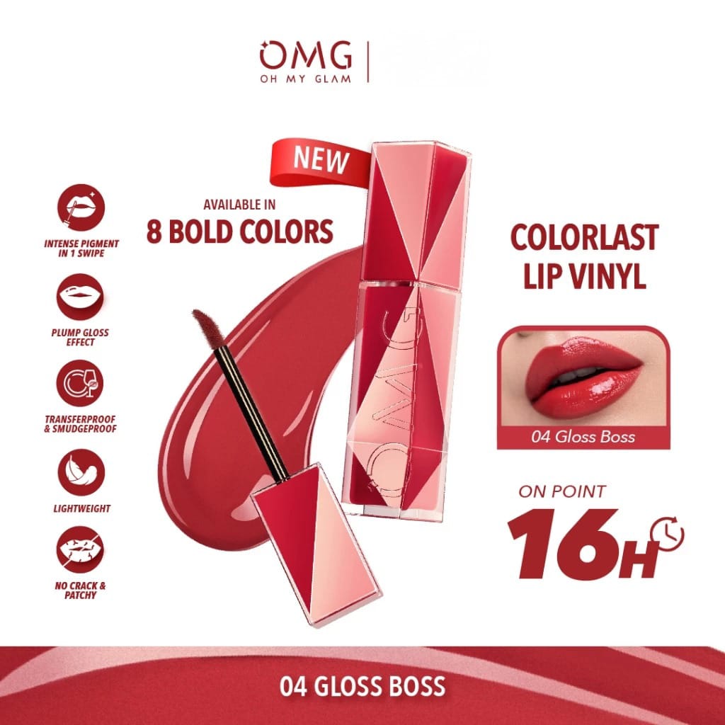 Oh My Glam Colorlast Lip Vinyl 2.5gr - 07 Latte Crush (OMG)