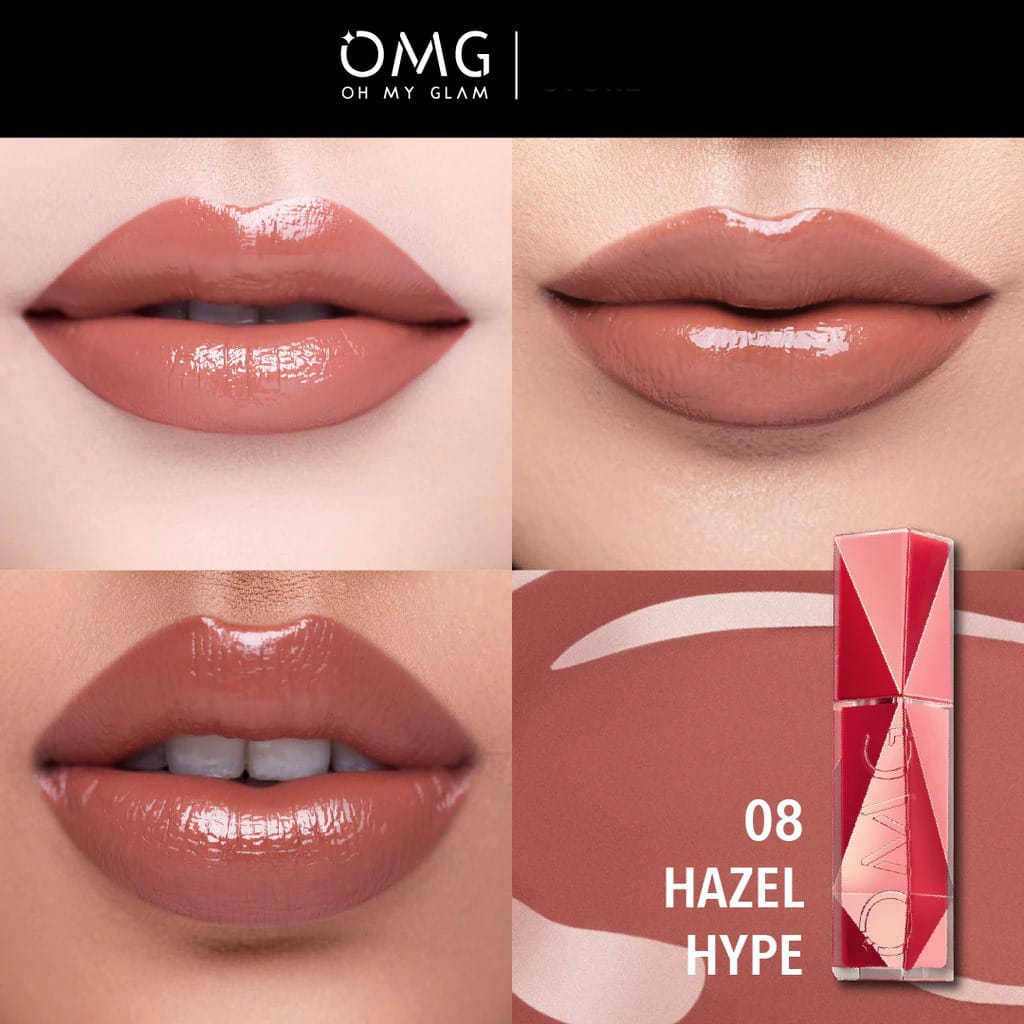 Oh My Glam Colorlast Lip Vinyl 2.5gr - 08 Hazel Hype (OMG)