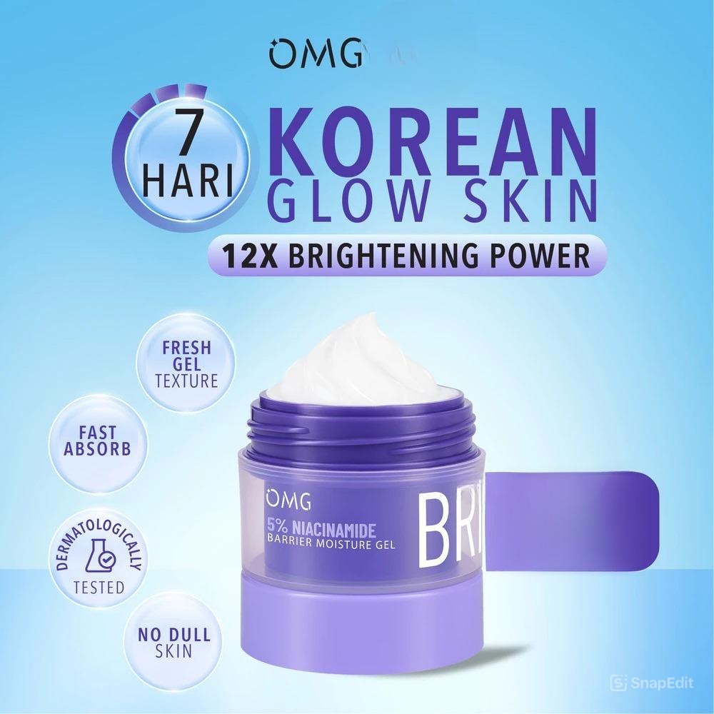 Oh My Glam Moisture Gel 45gr - 5% Niacinamide Bright Barrier (OMG)