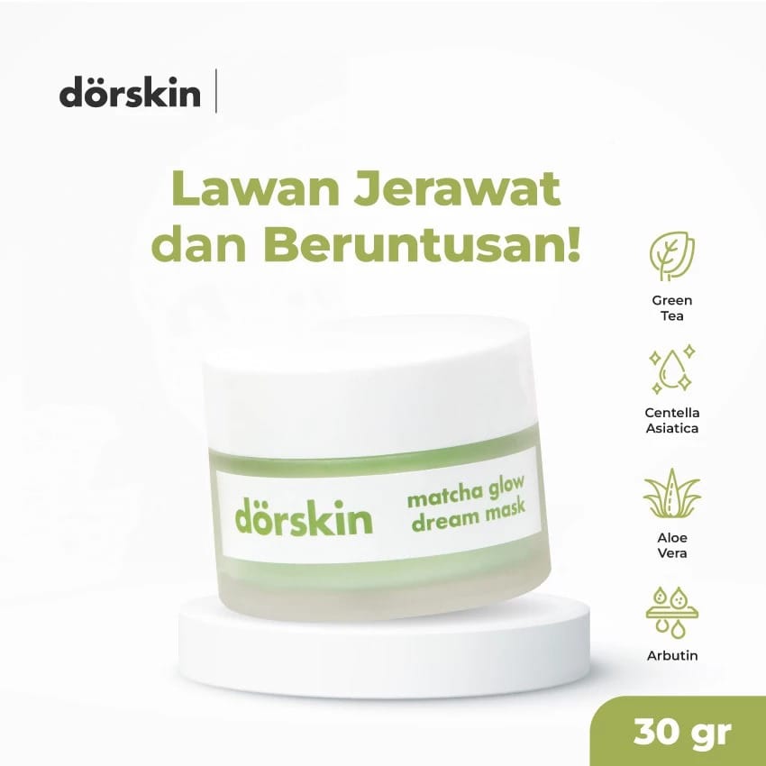 Dorskin Matcha Glow Dream Mask 30gr