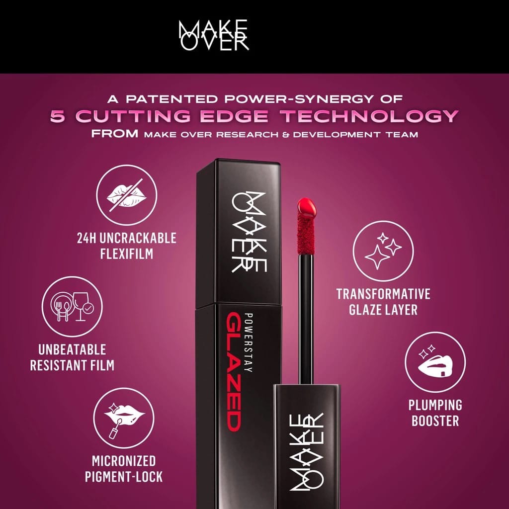 Make Over Powerstay Glazed Lock Lip Pigment 3gr - D01 Lover