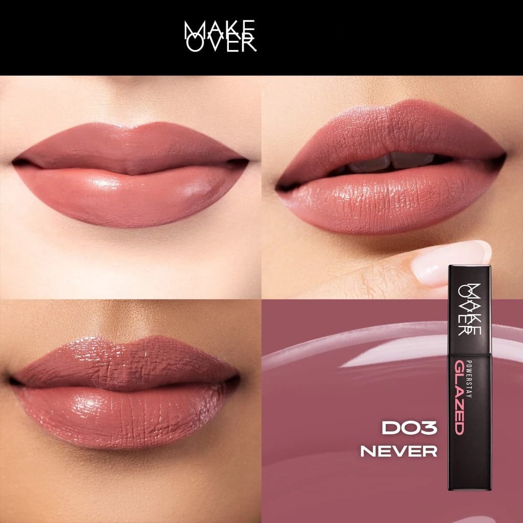 Make Over Powerstay Glazed Lock Lip Pigment 3gr - D03 Never