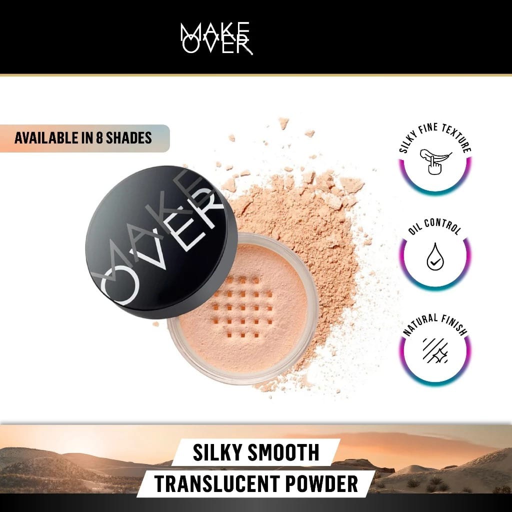 Make Over Silky Smooth Translucent Powder 35gr - 04 Toffee