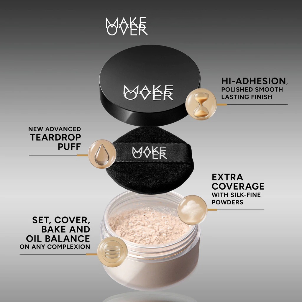 Make Over Silky Smooth Translucent Powder 30gr - 04 Toffee