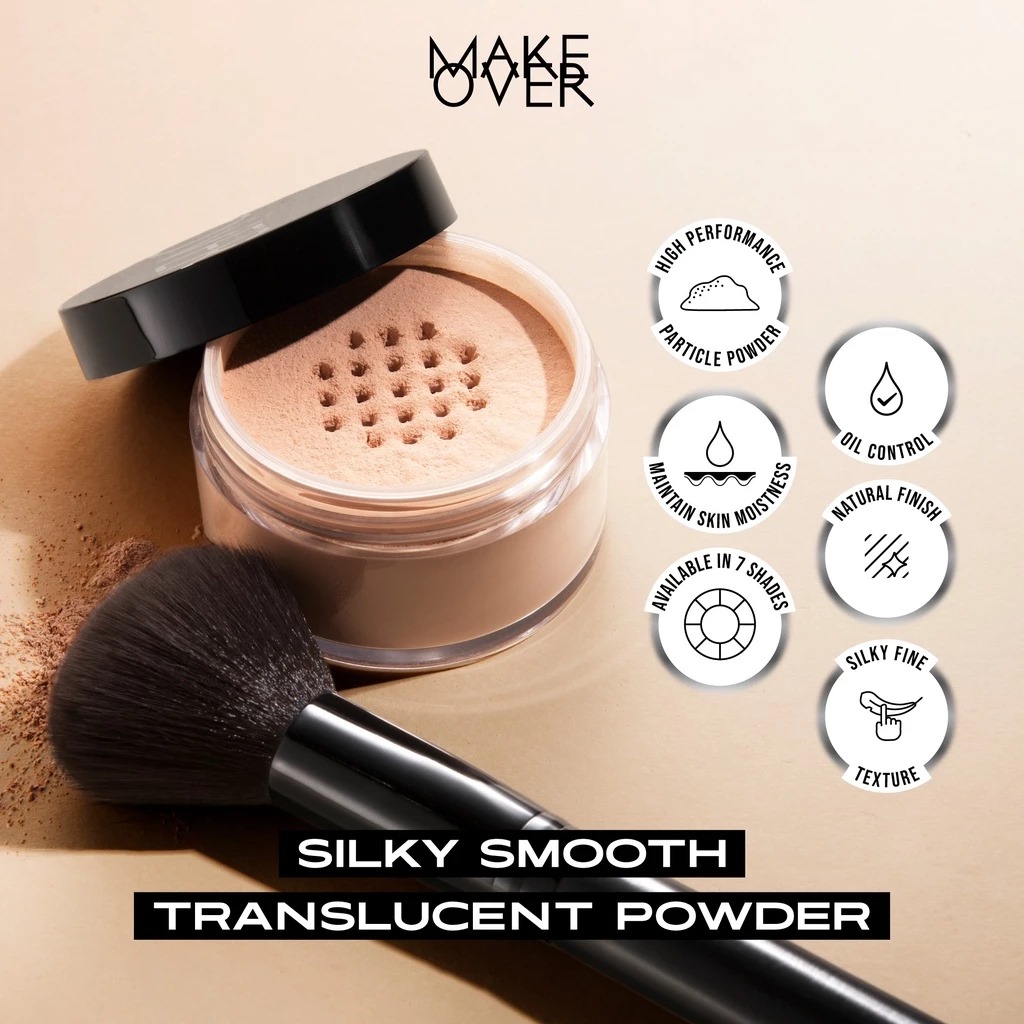 Make Over Silky Smooth Translucent Powder 35gr - 06 Buttermilk